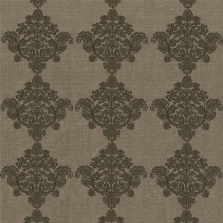 Provence Gray by Kasmir Fabric 1444 100% Polyester Embroidery 100% Polyester CHINA Horizontal: 11 6/8 inches and Vertical: 9 7/8 inches 95 - 110 - Fabric Carolina -