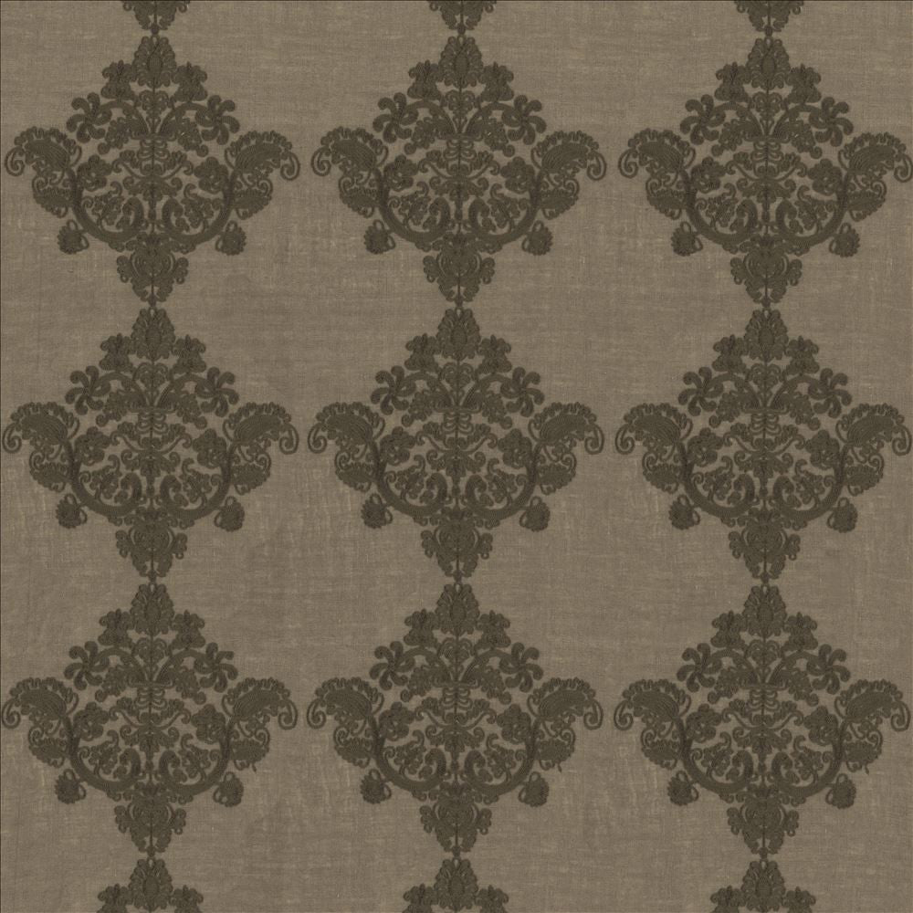 Provence Gray by Kasmir Fabric 1444 100% Polyester
Embroidery
100% Polyester
 CHINA </p><p>Repeat: Horizontal: 11 6/8 inches and Vertical: 9 7/8 inches 95 - 110 - Fabric Carolina -
