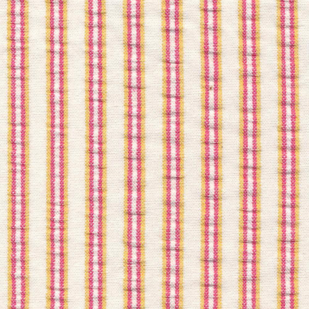 Pucker Up Stripe Shocking Pink by Kasmir Fabric 1400 CHINA 15,000 Wyzenbeek Double Rubs H: 4/8 inches, V:N/A 54 - 55 - Fabric Carolina - Kasmir