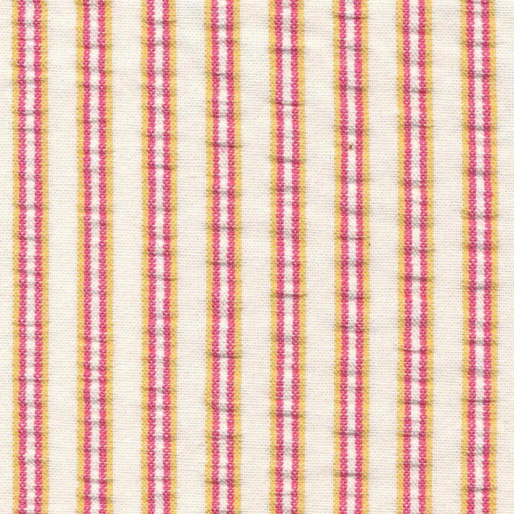 Pucker Up Stripe Shocking Pink by Kasmir Fabric 1400 CHINA 15,000 Wyzenbeek Double Rubs H: 4/8 inches, V:N/A 54 - 55 - Fabric Carolina - Kasmir
