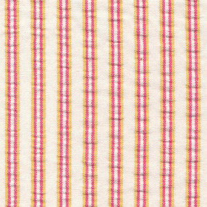Pucker Up Stripe Shocking Pink by Kasmir Fabric
