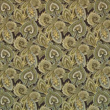 Punjab Paisley Tappenade by Kasmir Fabric 1403 55% Linen 45% Rayon CHINA 12,000 Wyzenbeek Double Rubs H: 13 4/8 inches, V: 13 4/8 inches 54 - 55 - Fabric Carolina - Kasmir