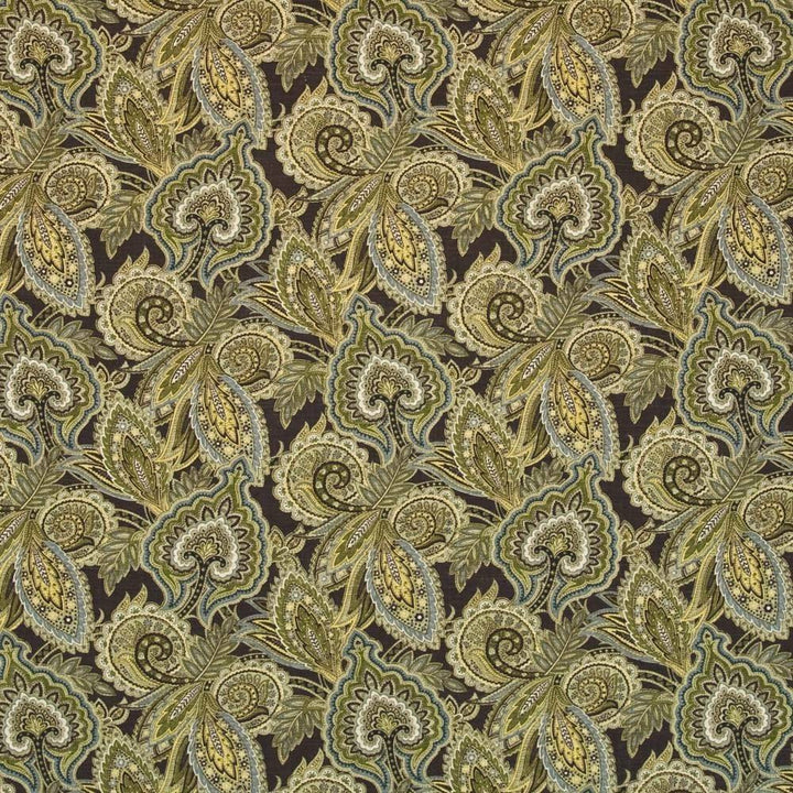 Punjab Paisley Tappenade by Kasmir Fabric 1403 CHINA 12,000 Wyzenbeek Double Rubs H: 13 4/8 inches, V:13 4/8 inches 54 - 55 - Fabric Carolina - Kasmir