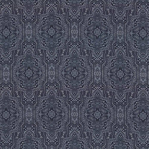 Purana Paisley Indigo by Kasmir Fabric