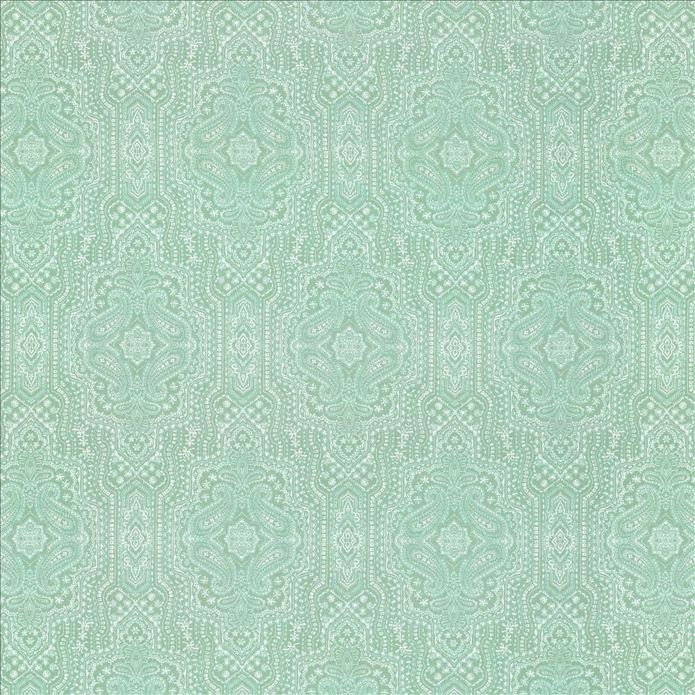 Purana Paisley Turquoise by Kasmir Fabric 5114 100% Cotton
 USA </p><p>Repeat: Horizontal: 13 4/8 inches and Vertical: 25 2/8 inches 54 - Fabric Carolina -