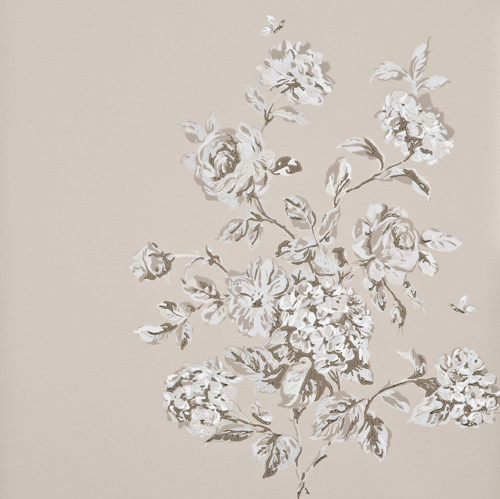 Mottisfont Ivory/Stone by Baker Lifestyle Wallcovering