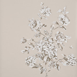 Mottisfont Ivory/Stone by Baker Lifestyle Wallcovering