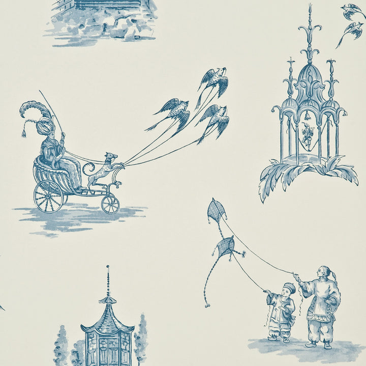 Chillingham Blue by Baker Lifestyle Wallcovering
