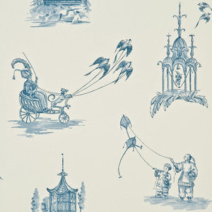 Chillingham Blue by Baker Lifestyle Wallcovering