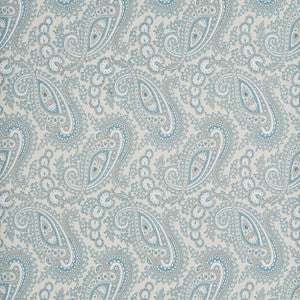 Kathak Paisley Aqua/Cream by Baker Lifestyle Wallcovering