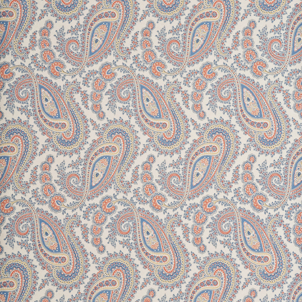 Kathak Paisley Red/Indigo/Biscuit by Baker Lifestyle Wallcovering