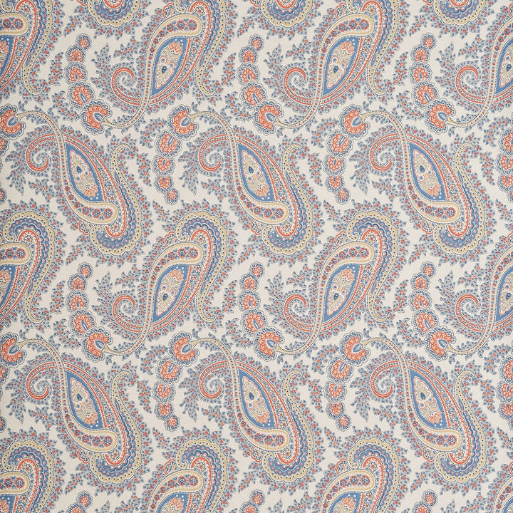 Kathak Paisley Red/Indigo/Biscuit by Baker Lifestyle Wallcovering