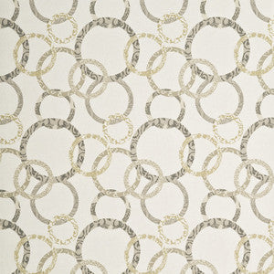 Roundel Ivory/Stone by Baker Lifestyle Wallcovering