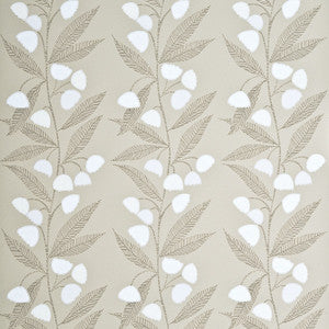 Bell Flower Stone/Ivory by Baker Lifestyle Wallcovering