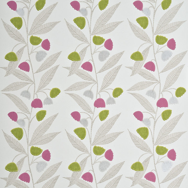 Bell Flower Fuchsia/Spring by Baker Lifestyle Wallcovering