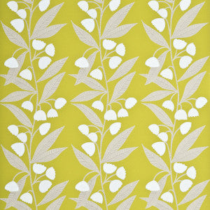 Bell Flower Lime/Ivory by Baker Lifestyle Wallcovering