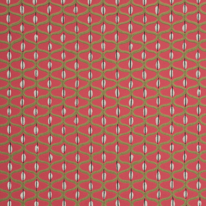 Coffee Bean Cherry/Silver by Baker Lifestyle Wallcovering