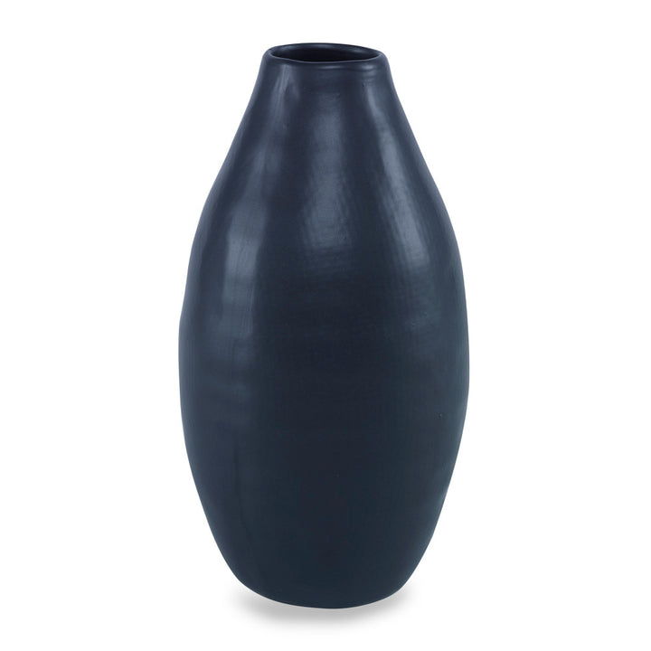 Nova Vase, Small QR-16973.BLACK.0 by CuratedKravet CuratedKravet A handpainted, earthenware vase with a net relief texture and a matte black finish. Due to the handmade nature of this product, variation is to be expected from piece to piece. This vase is not watertight. Portugal HANDWASH ONLY. </p><p>Dimensions: Length 4.75, Height 9, Width 4.75 Ceramic - 100% - Fabric Carolina -