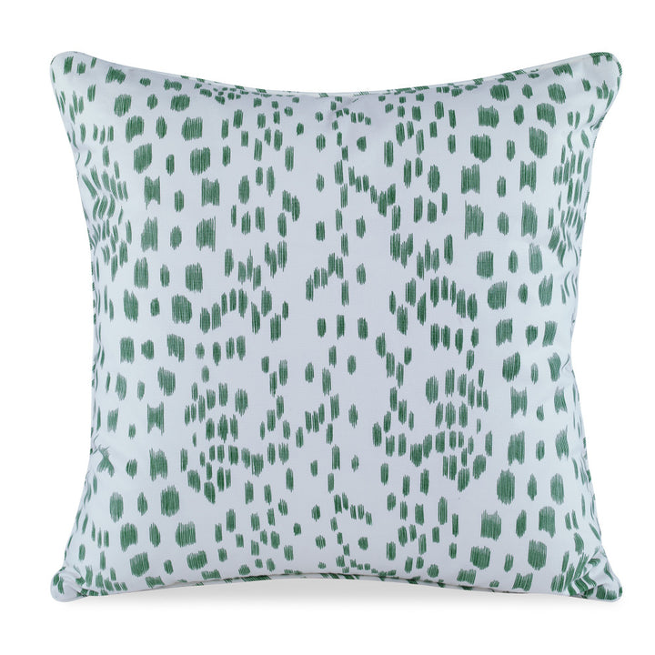 Les Touches Pillow QR-18343.GREEN.0 by CuratedKravet CuratedKravet Measures 20"H X 20"L. A decorative accent pillow in Brunschwig & Fils 8012138.3. Made of 100% cotton. Sewn and finished in the USA. Features a self-welt and invisible zipper. Includes a 95/5 feather/down insert. United States DRY CLEAN ONLY. </p><p>Dimensions: Length 20, Height 20, Width Cotton - 100% - Fabric Carolina -