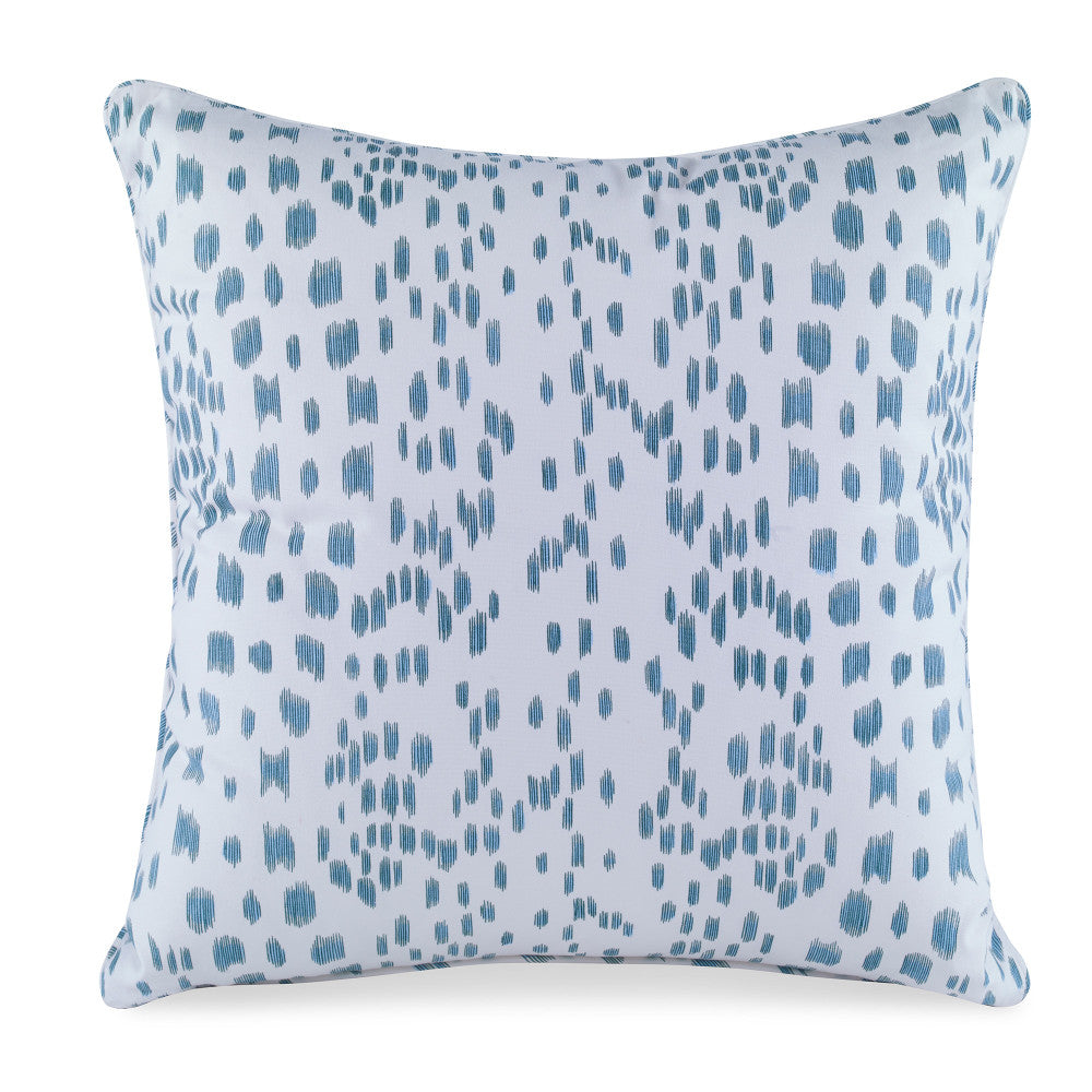 Les Touches Pillow QR-18345.AQUA.0 by CuratedKravet CuratedKravet Measures 20"H X 20"L. A decorative accent pillow in Brunschwig & Fils 8012138.513. Made of 100% cotton. Sewn and finished in the USA. Features a self-welt and invisible zipper. Includes a 95/5 feather/down insert. United States DRY CLEAN ONLY. </p><p>Dimensions: Length 20, Height 20, Width Cotton - 100% - Fabric Carolina -