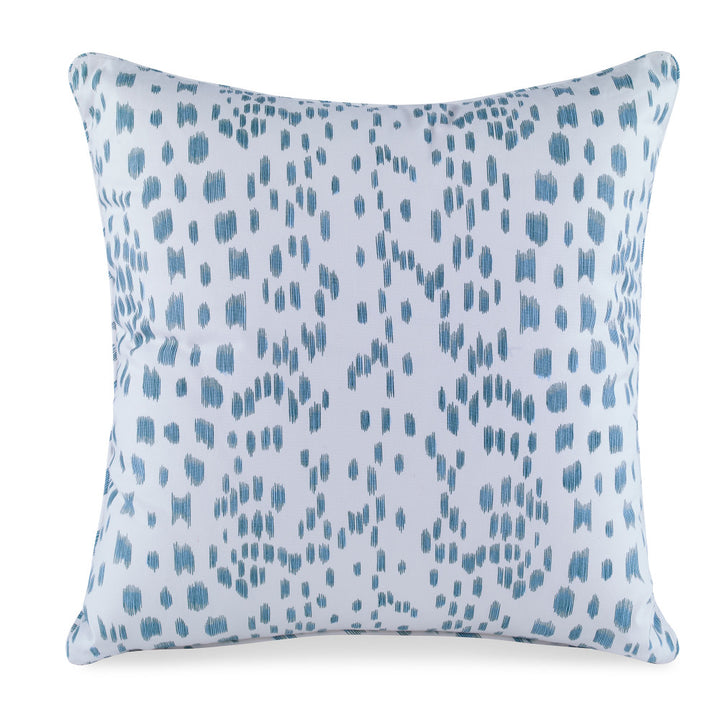 Les Touches Pillow QR-18345.AQUA.0 by CuratedKravet CuratedKravet Measures 20"H X 20"L. A decorative accent pillow in Brunschwig & Fils 8012138.513. Made of 100% cotton. Sewn and finished in the USA. Features a self-welt and invisible zipper. Includes a 95/5 feather/down insert. United States DRY CLEAN ONLY. </p><p>Dimensions: Length 20, Height 20, Width Cotton - 100% - Fabric Carolina -