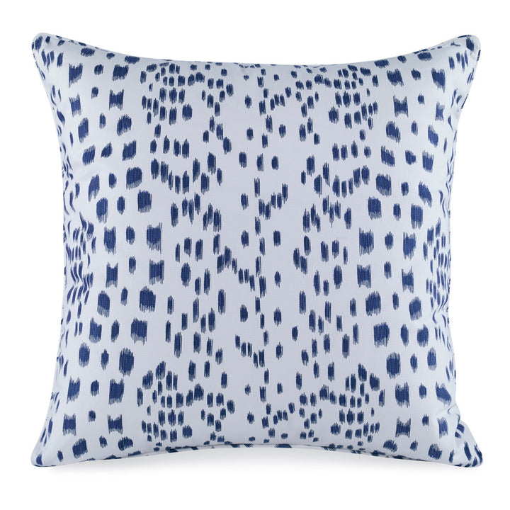 Les Touches Embroidered Pillow QR-18347.INDIGO.0 by CuratedKravet CuratedKravet Measures 20"H X 20"L. A decorative accent pillow in Brunschwig & Fils 8015168.50. Features embroidery detail. Sewn and finished in the USA. Features a self-welt and invisible zipper. Includes a 95/5 feather/down insert. United States DRY CLEAN ONLY. </p><p>Dimensions: Length 20, Height 20, Width Linen - 76%, Rayon - 24% - Fabric Carolina -