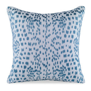 Les Touches Embroidered Pillow QR-18348.TEAL.0 by CuratedKravet