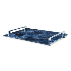 Rio Claro Tray, Large Blue QR-18773.BLUE.0 by CuratedKravet