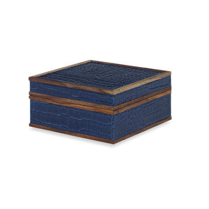 Hobart Box, Small QR-18887.NAVYCROC.0 by CuratedKravet