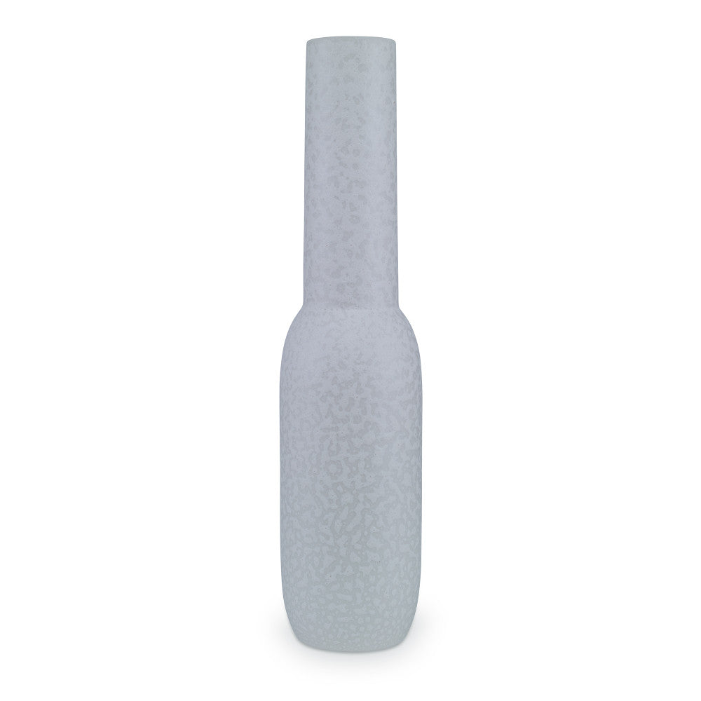 Queluz Vase, Large QR-19151.WHITE.0 by CuratedKravet CuratedKravet A large earthenware tube vase featuring a lunar reactive white glaze. Due to the nature of the glaze, each vase is to be considered unique. Portugal DUST LIGHTLY. </p><p>Dimensions: Length 4.75, Height 20, Width 4.75 Ceramic - 100% - Fabric Carolina -