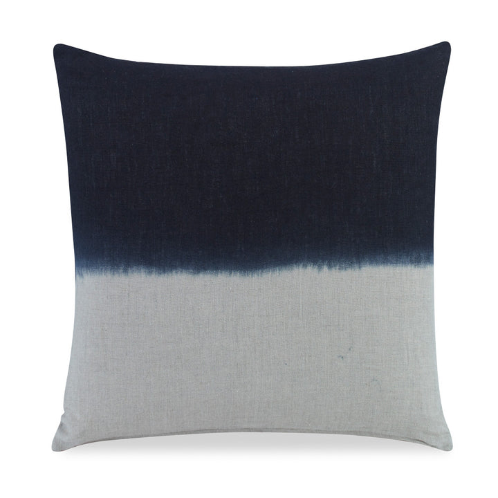 Duckett Pillow QR-19253.BLACK.0 by CuratedKravet CuratedKravet Measures 20"H x 20"L. A hand tie dyed decorative accent pillow featuring an ombre design on both the face and reverse. Finished with a knife edge. Includes a feather insert. India DRY CLEAN ONLY. </p><p>Dimensions: Length 20, Height 20, Width Linen - 100% - Fabric Carolina -