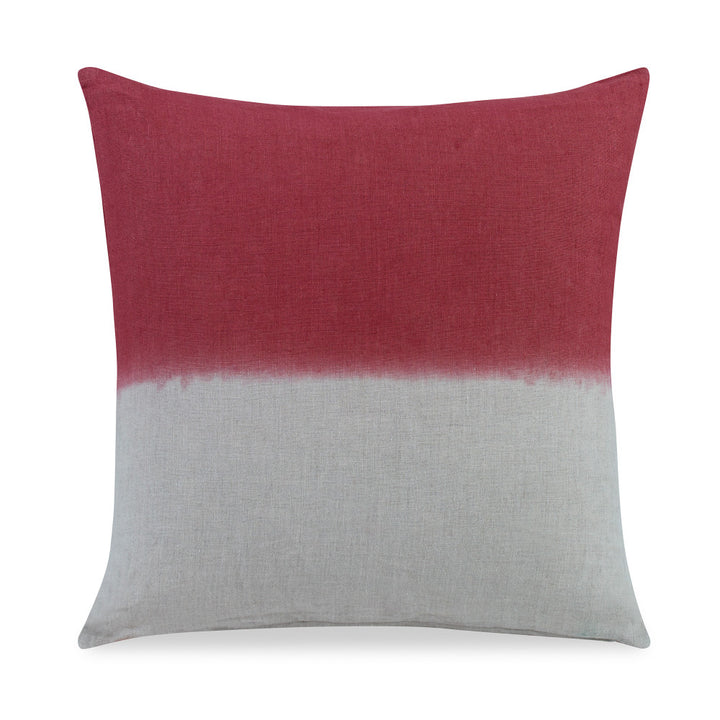 Duckett Pillow QR-19253.BLUSH.0 by CuratedKravet CuratedKravet Measures 20"H x 20"L. A hand tie dyed decorative accent pillow featuring an ombre design on both the face and reverse. Finished with a knife edge. Includes a feather insert. India DRY CLEAN ONLY. </p><p>Dimensions: Length 20, Height 20, Width Linen - 100% - Fabric Carolina -