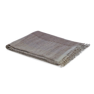Dunwoodie Linen/Silk Throw QR-19299.BEIGE.0 by CuratedKravet