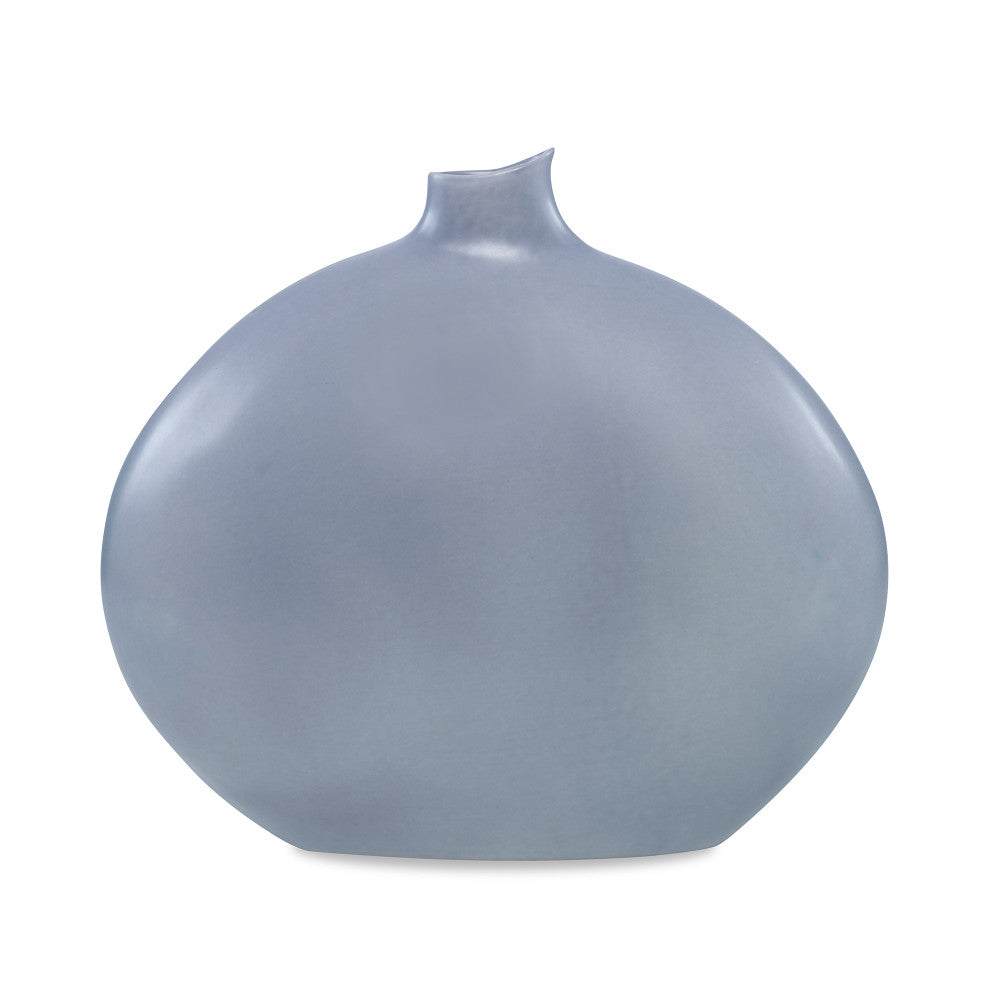 Marico Vase QR-19354.LTGRAY.0 by CuratedKravet CuratedKravet A decorative earthenware vase with unique solid matte light gray glaze. Each vase is handmade and unique. This vase is not watertight. Portugal DUST LIGHTLY. </p><p>Dimensions: Length 15, Height 13, Width 5 Ceramic - 100% - Fabric Carolina -