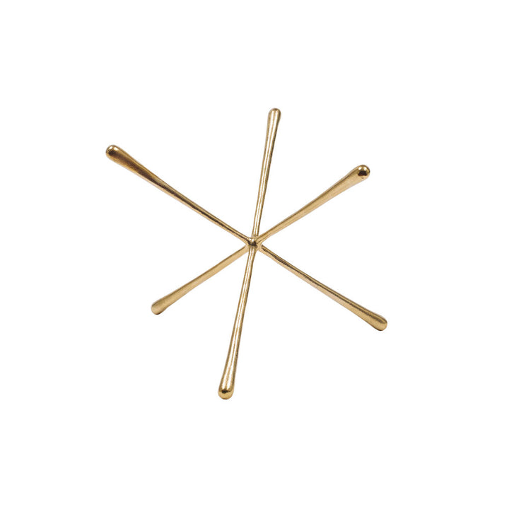 Leopold Sculpture, Small QR-20128.POLBRASS.0 by CuratedKravet CuratedKravet A polished brass decorative objet. India DUST LIGHTLY WITH A SOFT, DRY CLOTH. </p><p>Dimensions: Length 6.75, Height 6.75, Width 6.75 Brass - 100% - Fabric Carolina -