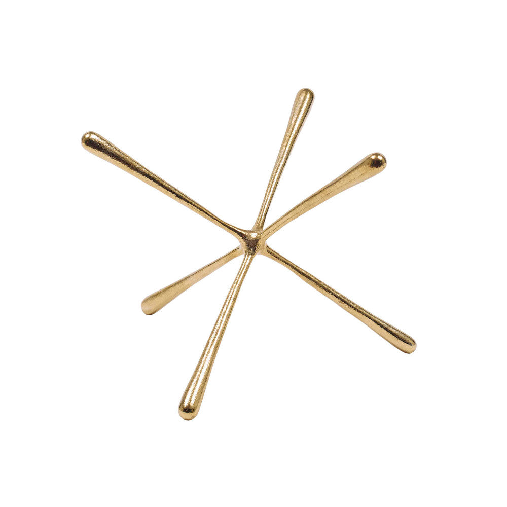 Leopold Sculpture, Medium QR-20129.POLBRASS.0 by CuratedKravet CuratedKravet A polished brass decorative objet. India DUST LIGHTLY WITH A SOFT, DRY CLOTH. </p><p>Dimensions: Length 9.75, Height 9.75, Width 9.75 Brass - 100% - Fabric Carolina -