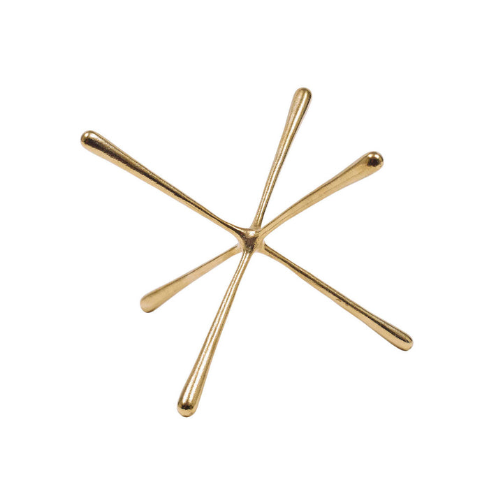 Leopold Sculpture, Medium QR-20129.POLBRASS.0 by CuratedKravet CuratedKravet A polished brass decorative objet. India DUST LIGHTLY WITH A SOFT, DRY CLOTH. </p><p>Dimensions: Length 9.75, Height 9.75, Width 9.75 Brass - 100% - Fabric Carolina -