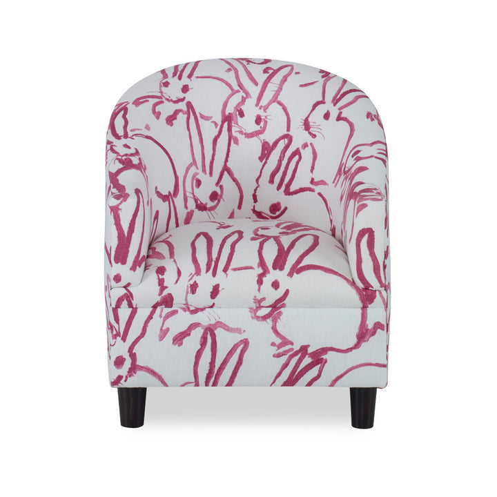 Cassia Kids Chair QR-20263.PINK.0 by CuratedKravet CuratedKravet Part of the CuratedKravet children's furniture collection, this barrel chair is upholstered in Lee Jofa's GWF-3523.7. Detailed with espresso wood legs. Suggested weight limit is 50 lbs. United States </p><p>Dimensions: Length 18, Height 22, Width 19 - Fabric Carolina -