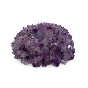Zia Amethyst Votive, Large QR-20327.PURPLE.0 by CuratedKravet