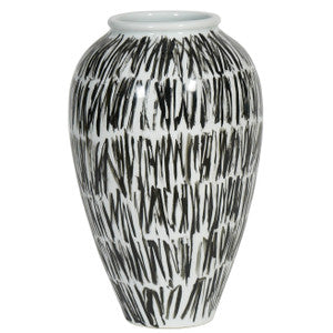 Colette Vase QR-20448.BLKWHT.0 by CuratedKravet