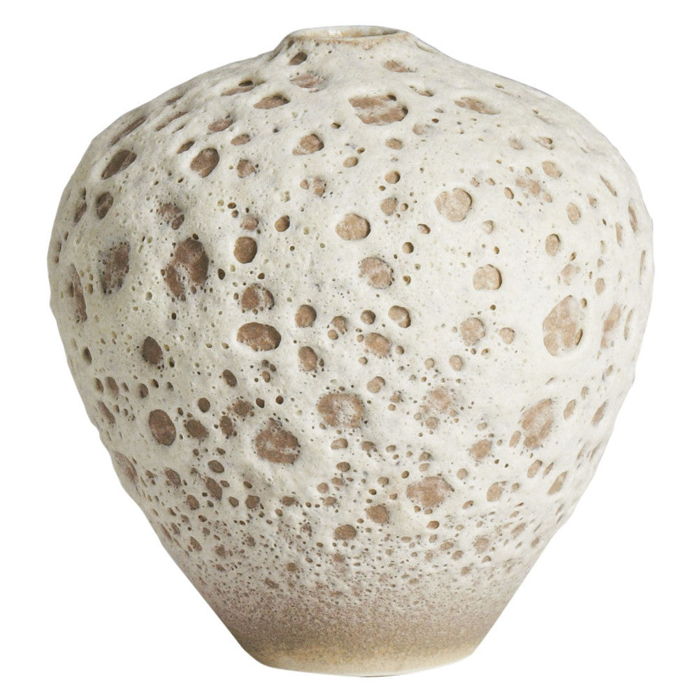 Packard Vase QR-20450.BEIGEBRWN.0 by CuratedKravet CuratedKravet A decorative porcelain vase featuring a unique all over texture. China DUST LIGHTLY WITH A SOFT, DRY CLOTH. </p><p>Dimensions: Length 8, Height 9, Width 8 Porcelain - 100% - Fabric Carolina -