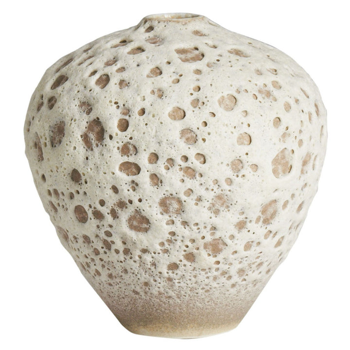 Packard Vase QR-20450.BEIGEBRWN.0 by CuratedKravet CuratedKravet A decorative porcelain vase featuring a unique all over texture. China DUST LIGHTLY WITH A SOFT, DRY CLOTH. </p><p>Dimensions: Length 8, Height 9, Width 8 Porcelain - 100% - Fabric Carolina -