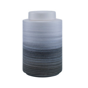Willa Lidded Jar, Medium QR-20675.BURNTASH.0 by CuratedKravet
