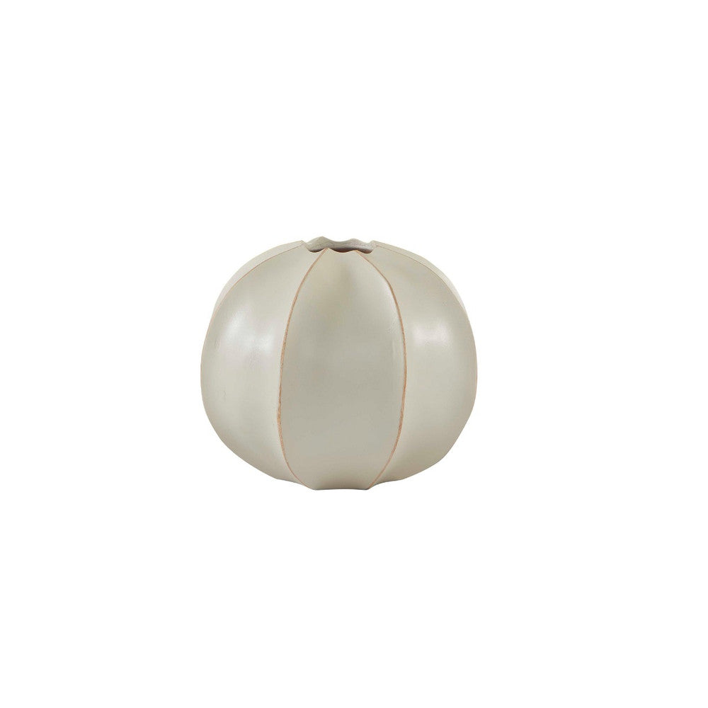 Sun Vase QR-20756.WHTWASH.0 by CuratedKravet CuratedKravet A smooth white washed mango wood vase. Due to the natural material, variation is to be expected. Thailand DUST LIGHTLY WITH A SOFT, DRY CLOTH. </p><p>Dimensions: Length 8.25, Height 6, Width 8.25 Wood - 100% - Fabric Carolina -