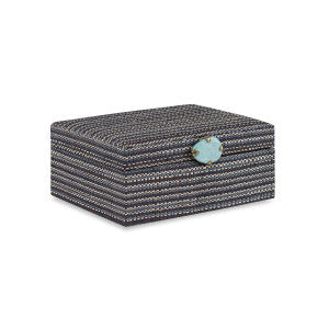 Chatham Box, Small QR-20790.BLKBLU.0 by CuratedKravet