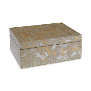 Victoria Box, Large QR-20822.GOLDSLVR.0 by CuratedKravet