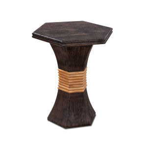 Hosmer Side Table QR-20839.DRKWLNT.0 by CuratedKravet
