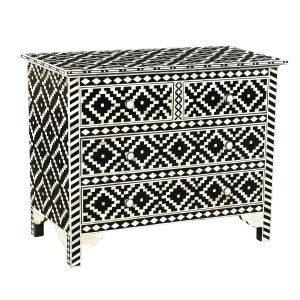 Burma Chest QR-20924.BLKWHT.0 by CuratedKravet