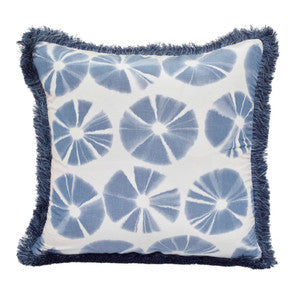 Echino Pillow QR-21003.INDIGO.0 by CuratedKravet