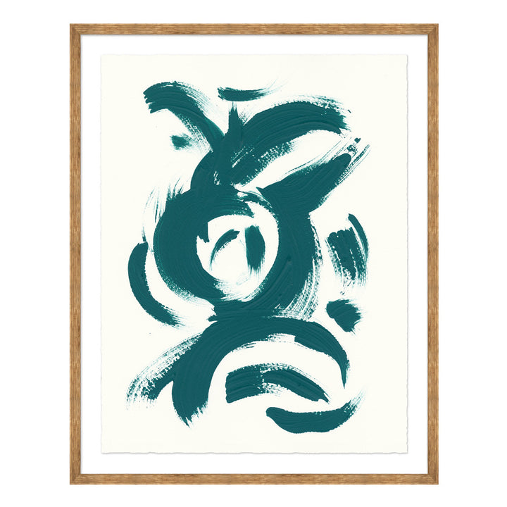 Enigma, Turquoise QR-21027.TURQ.0 by CuratedKravet CuratedKravet This abstract painting depicts energizing, turquoise brushstrokes over a clean white background. An archival Giclee print on fine art paper, featuring a blonde wood frame. Made to order in the USA. United States </p><p>Dimensions: Length 24, Height 30, Width 1.25 Paper - 75%, Wood - 25% - Fabric Carolina -
